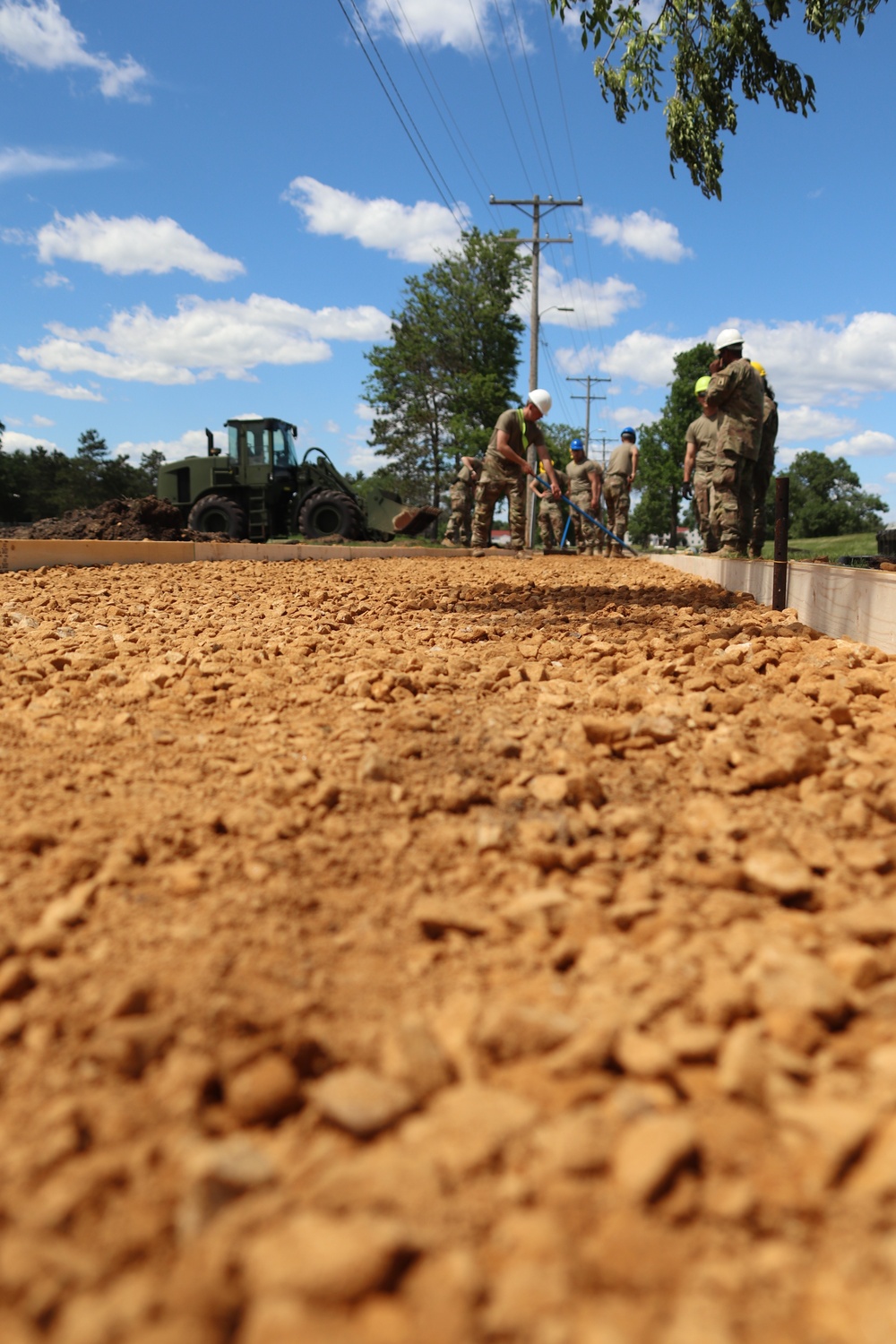 Wisconsin National Guard’s 824th Engineers complete sidewalk troop project during 2024 Fort McCoy training