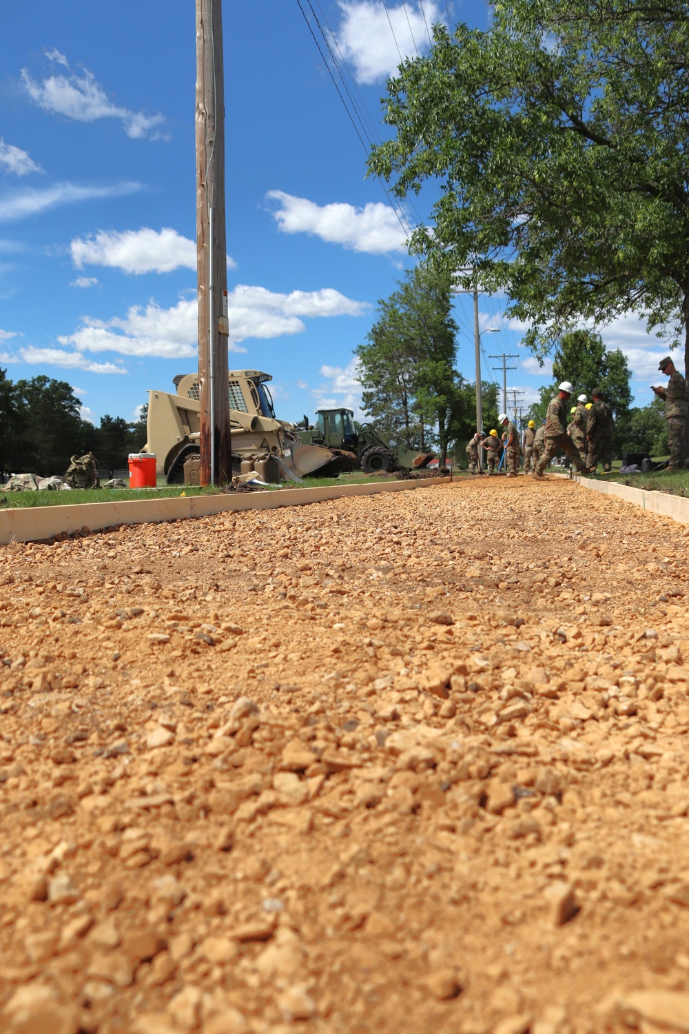 Wisconsin National Guard’s 824th Engineers complete sidewalk troop project during 2024 Fort McCoy training