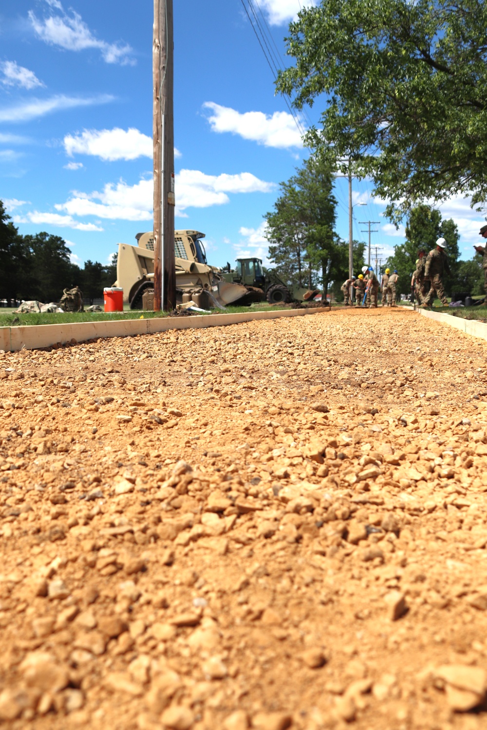 Wisconsin National Guard’s 824th Engineers complete sidewalk troop project during 2024 Fort McCoy training