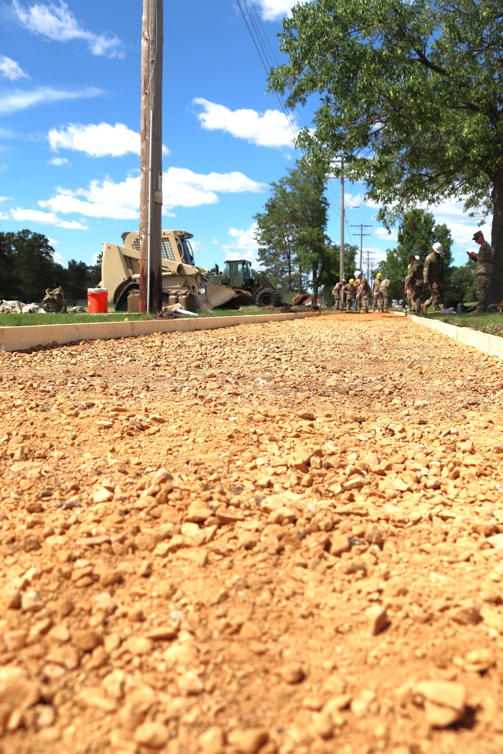 Wisconsin National Guard’s 824th Engineers complete sidewalk troop project during 2024 Fort McCoy training