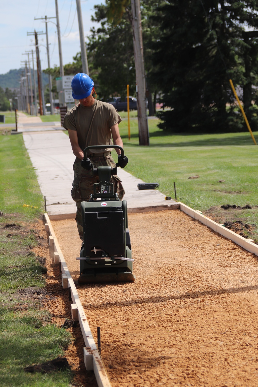 Wisconsin National Guard’s 824th Engineers complete sidewalk troop project during 2024 Fort McCoy training