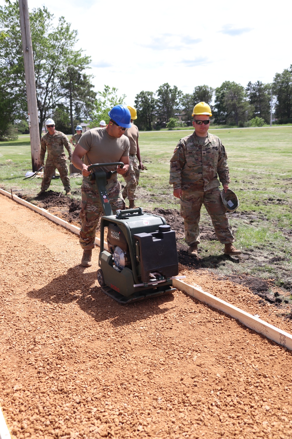 Wisconsin National Guard’s 824th Engineers complete sidewalk troop project during 2024 Fort McCoy training