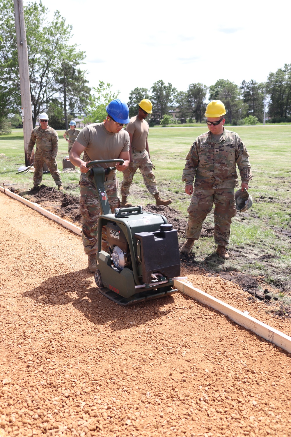 Wisconsin National Guard’s 824th Engineers complete sidewalk troop project during 2024 Fort McCoy training