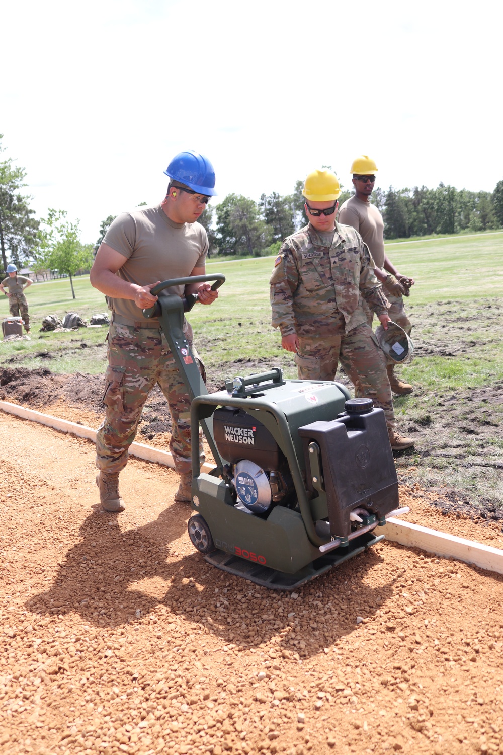 Wisconsin National Guard’s 824th Engineers complete sidewalk troop project during 2024 Fort McCoy training