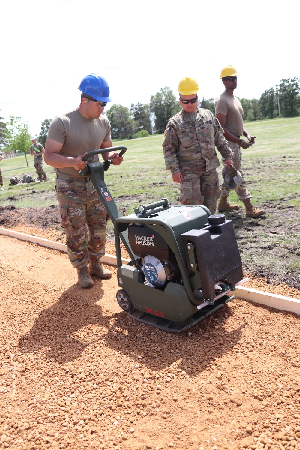 Wisconsin National Guard’s 824th Engineers complete sidewalk troop project during 2024 Fort McCoy training