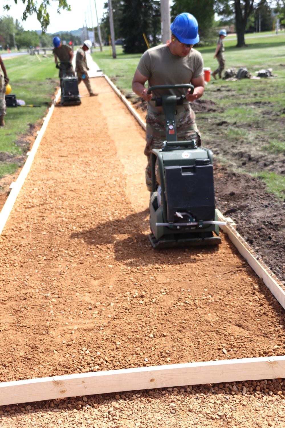 Wisconsin National Guard’s 824th Engineers complete sidewalk troop project during 2024 Fort McCoy training