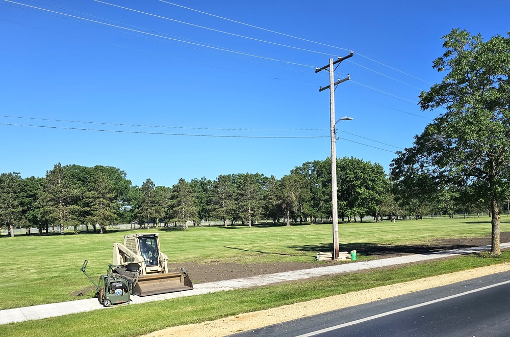 Wisconsin National Guard’s 824th Engineers complete sidewalk troop project during 2024 Fort McCoy training