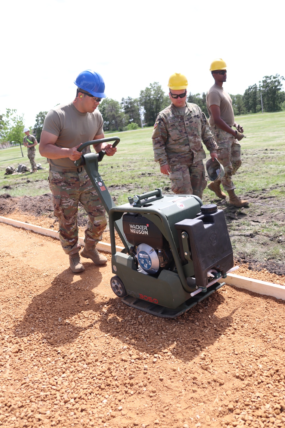 Wisconsin National Guard’s 824th Engineers complete sidewalk troop project during 2024 Fort McCoy training