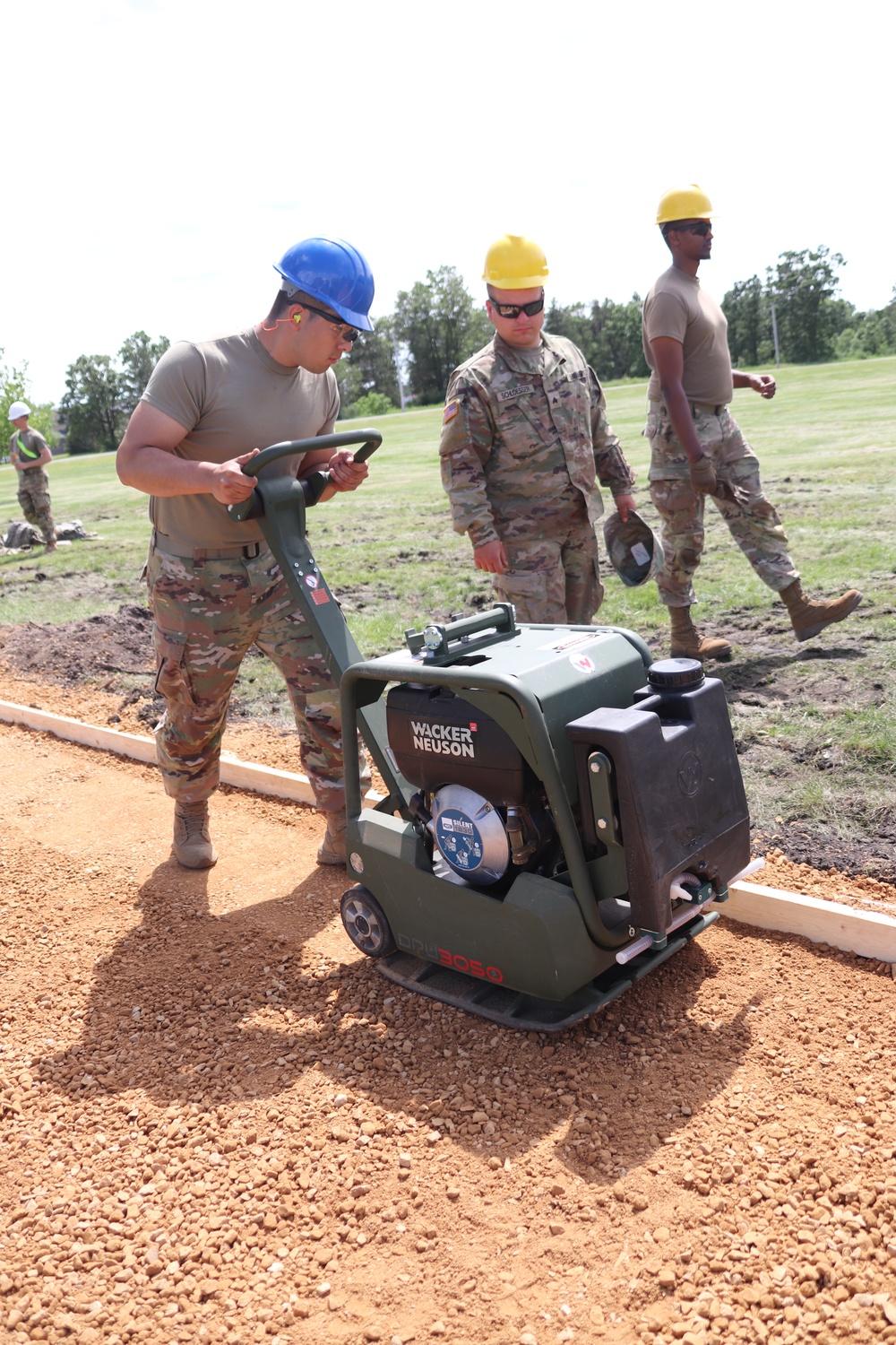 Wisconsin National Guard’s 824th Engineers complete sidewalk troop project during 2024 Fort McCoy training