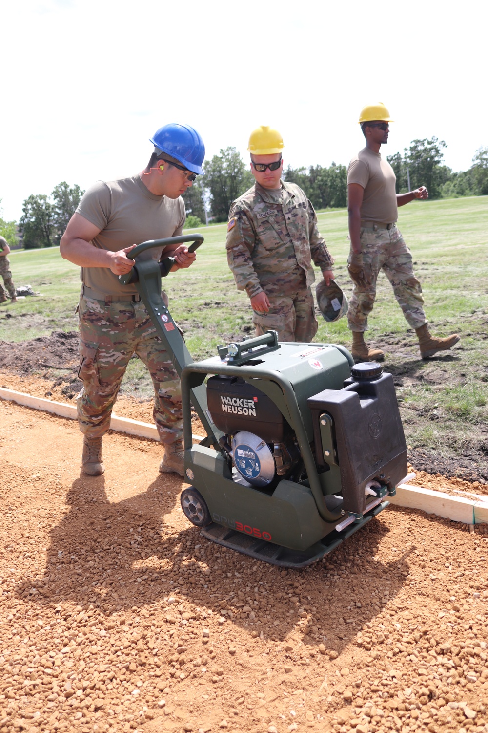 Wisconsin National Guard’s 824th Engineers complete sidewalk troop project during 2024 Fort McCoy training