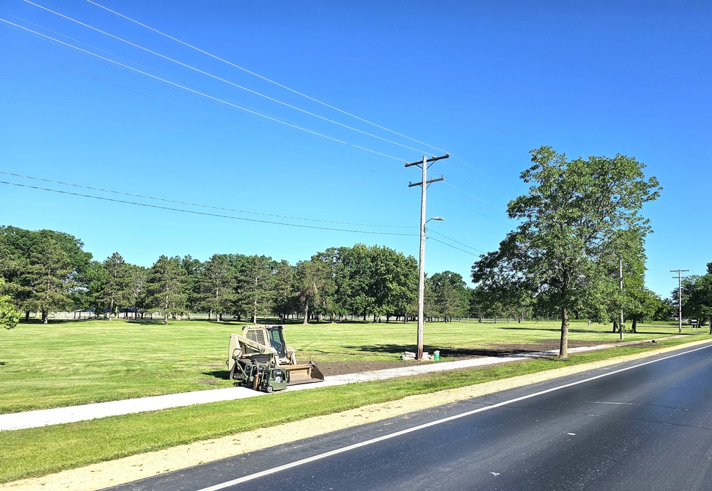 Wisconsin National Guard’s 824th Engineers complete sidewalk troop project during 2024 Fort McCoy training