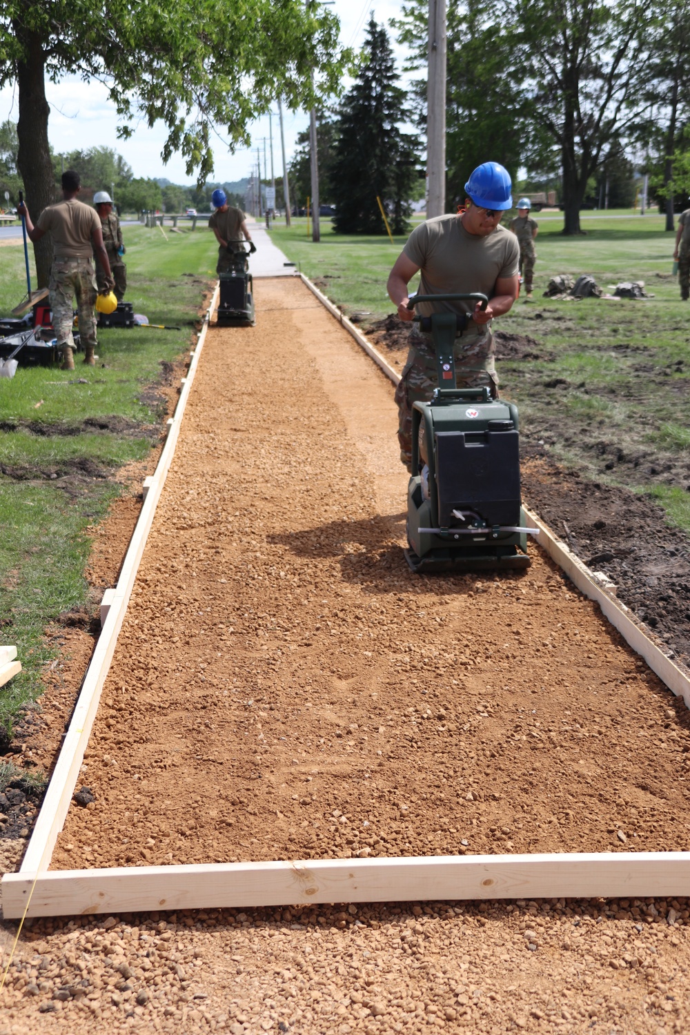 Wisconsin National Guard’s 824th Engineers complete sidewalk troop project during 2024 Fort McCoy training