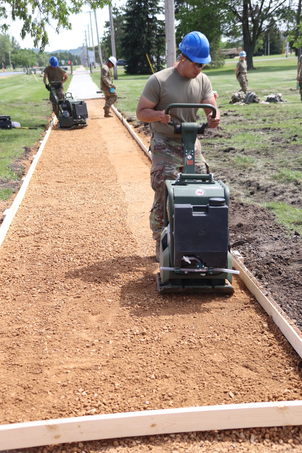 Wisconsin National Guard’s 824th Engineers complete sidewalk troop project during 2024 Fort McCoy training