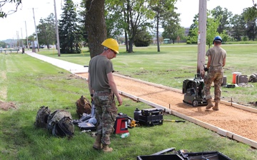 Wisconsin National Guard’s 824th Engineers complete sidewalk troop project during 2024 Fort McCoy training