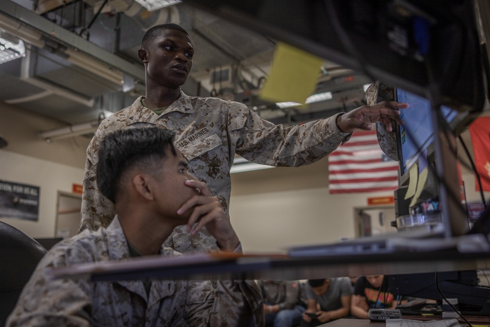 Lance Cpl. Azaar Elliott is highlighted for outstanding performance of duties