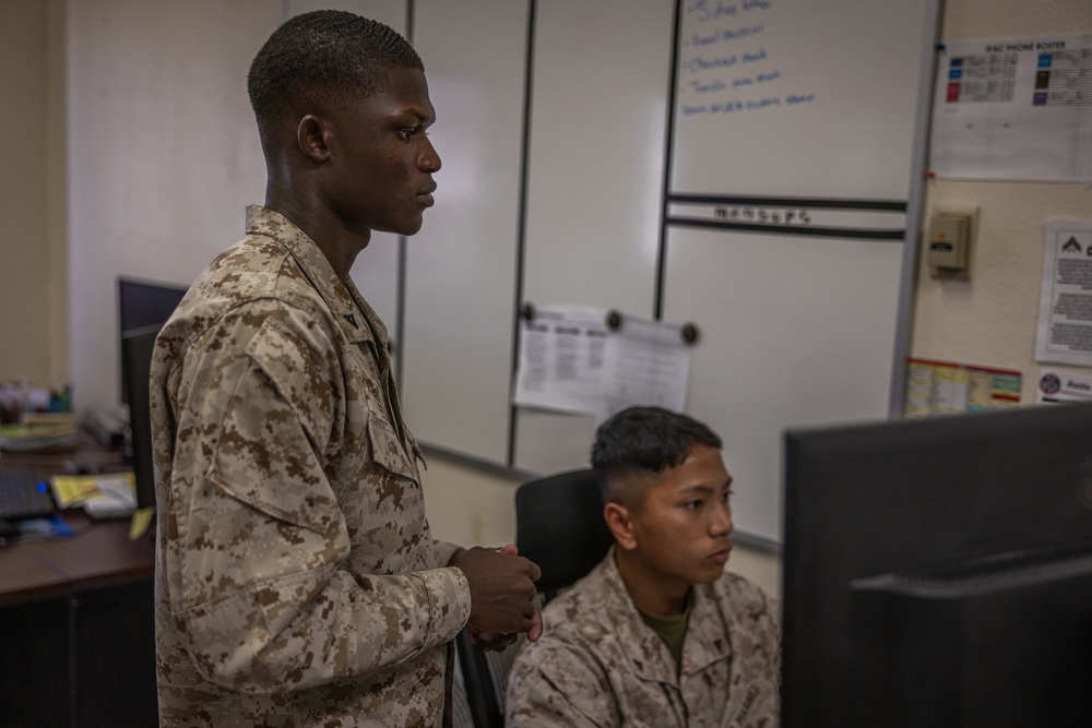 Lance Cpl. Azaar Elliott is highlighted for outstanding performance of duties