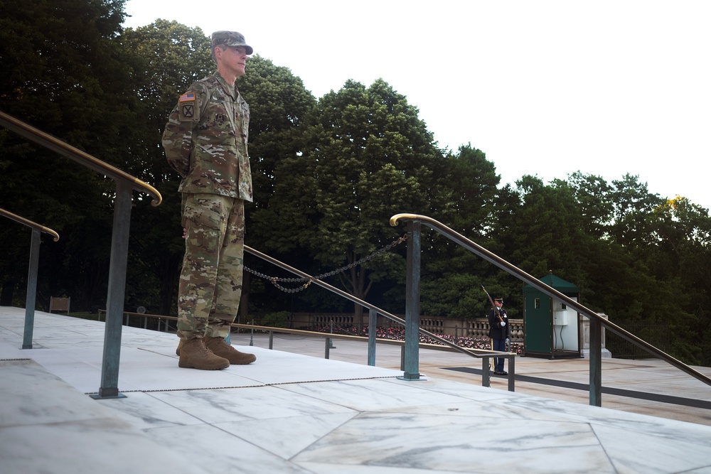 A final watch at the Tomb of the Unknown Soldier: National Guard general ends career where it started