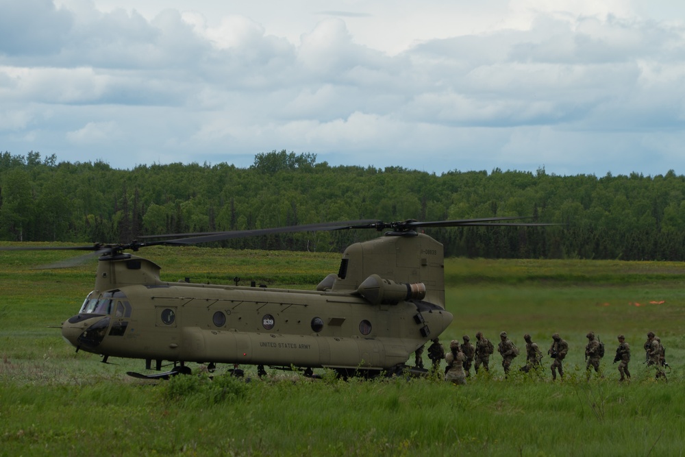 Paratroopers conduct Airborne operations during RED FLAG-Alaska 24-2