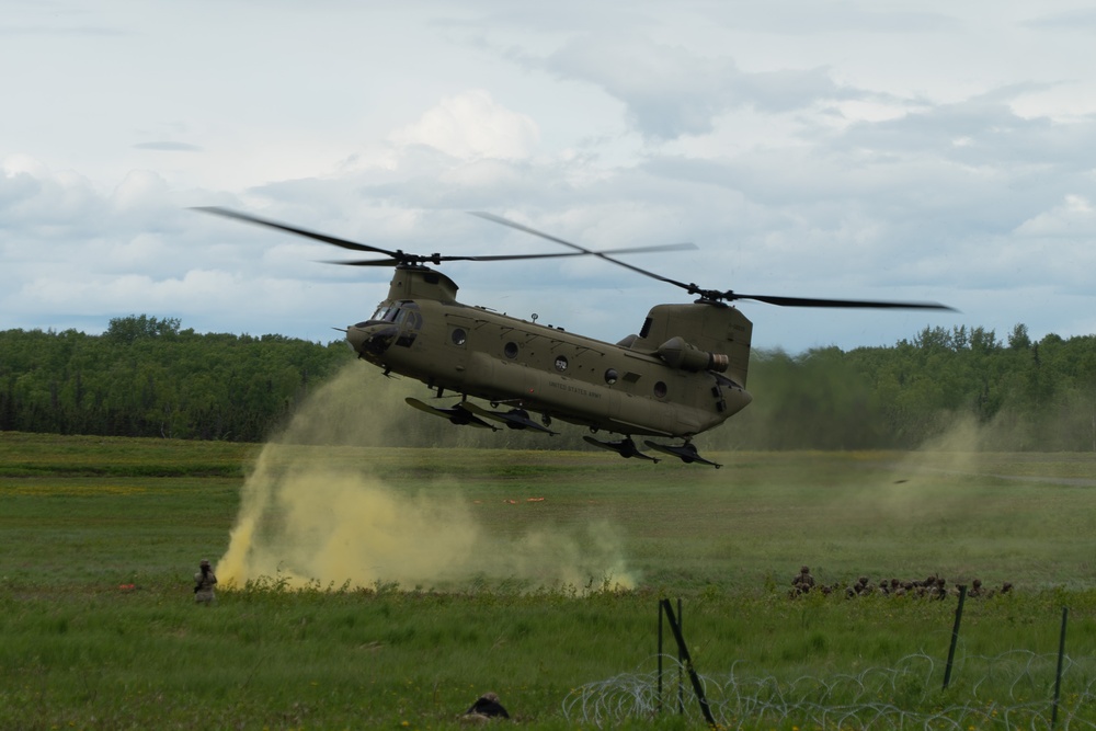 Paratroopers conduct Airborne operations during RED FLAG-Alaska 24-2