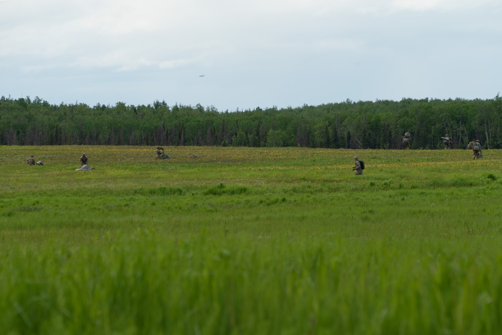 Paratroopers conduct Airborne operations during RED FLAG-Alaska 24-2