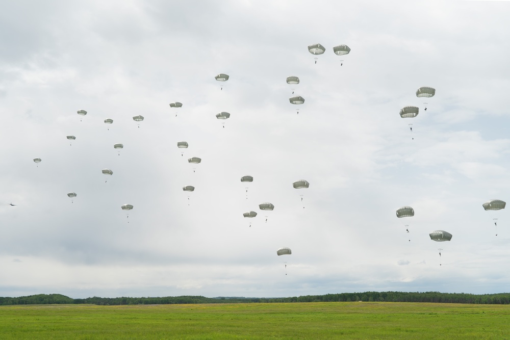 Paratroopers conduct Airborne operations during RED FLAG-Alaska 24-2