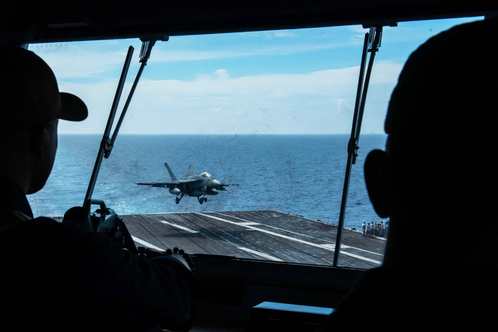 USS Ronald Reagan (CVN 76) conducts operations near the Luzon Strait