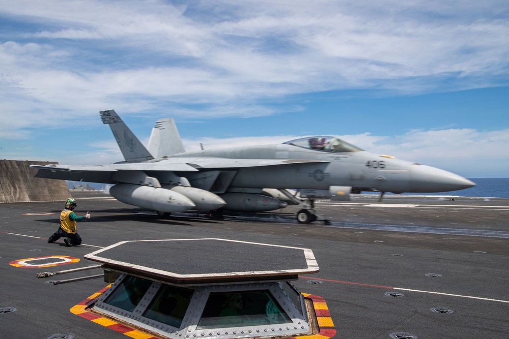 USS Ronald Reagan (CVN 76) conducts operations near the Luzon Strait