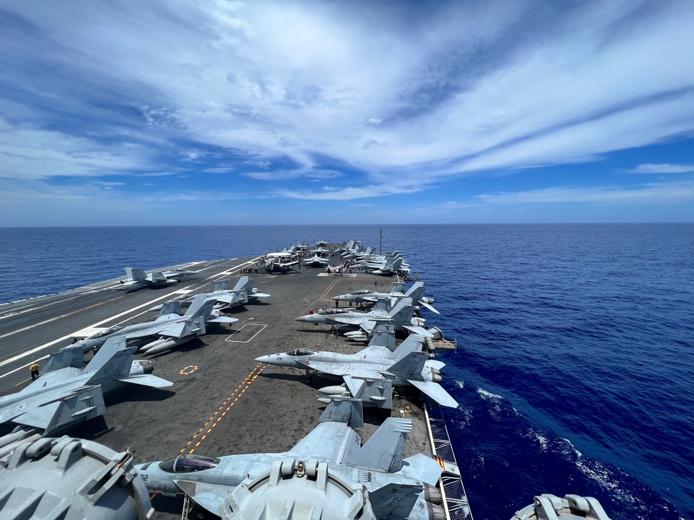 USS Ronald Reagan (CVN 76) operates near the Luzon Strait