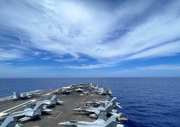 USS Ronald Reagan (CVN 76) operates near the Luzon Strait
