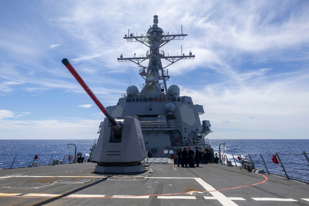 USS Rafael Peralta (DDG 115) conducts routine operations