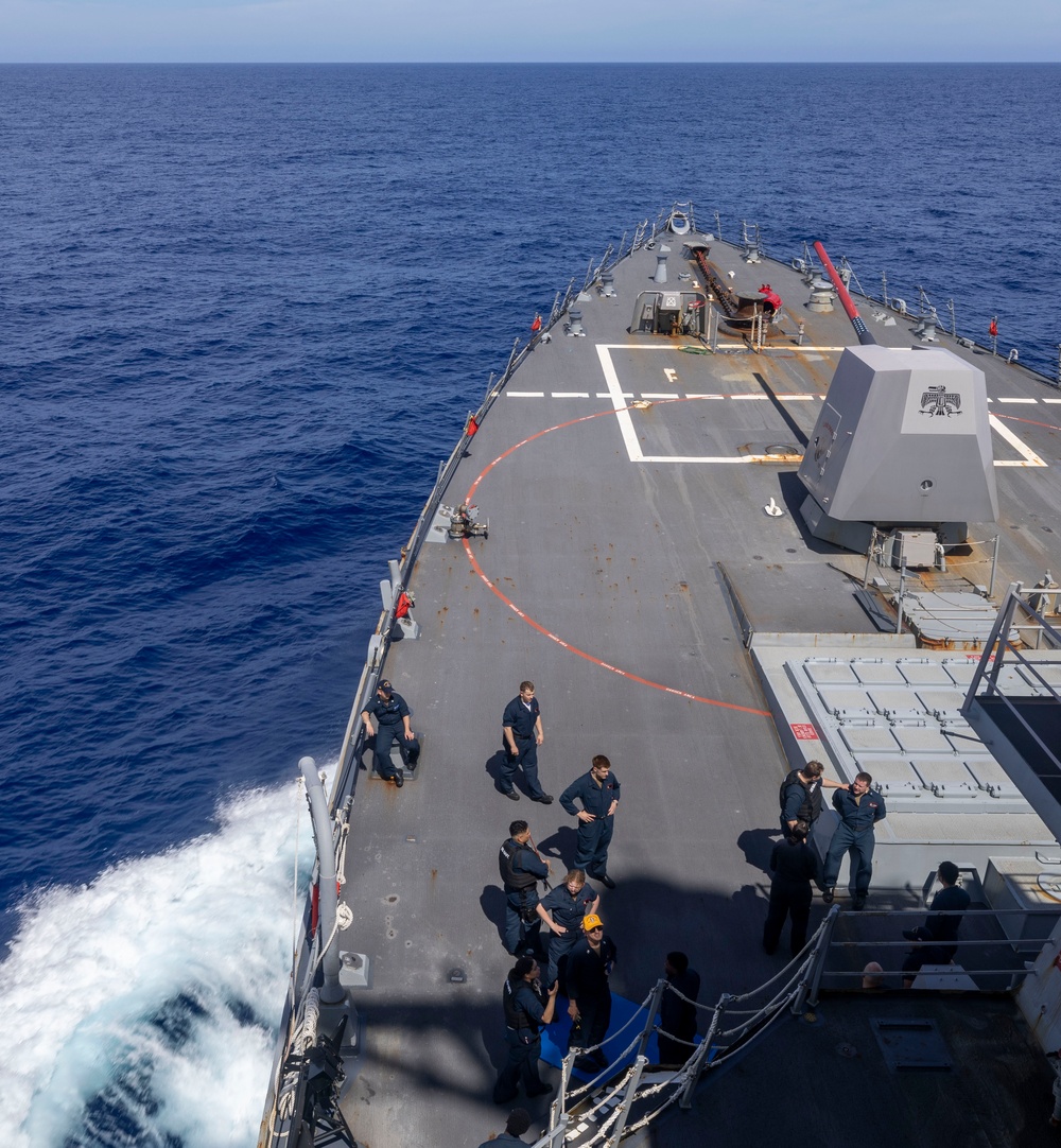 USS Rafael Peralta (DDG 115) conducts routine operations