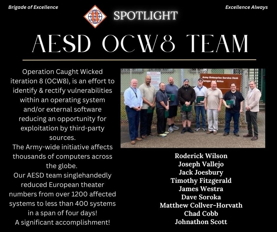 2d TSB Spotlight: AESD OCW8 team