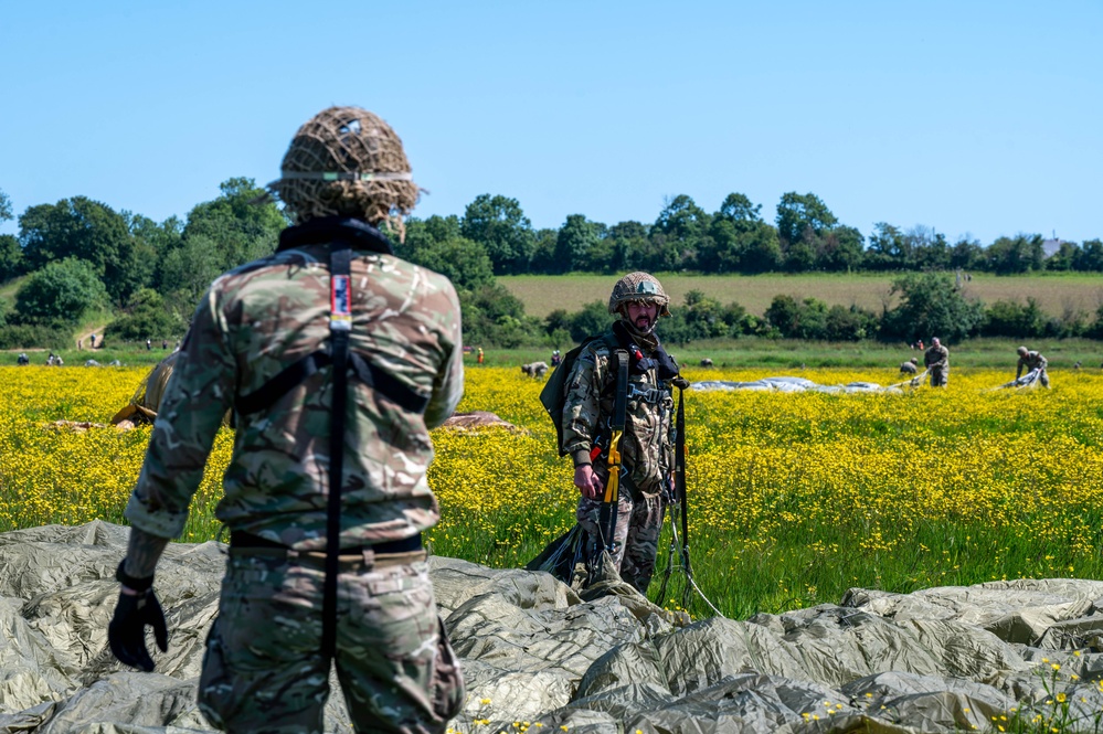 D-Day 80 Paratroopers coming in hot