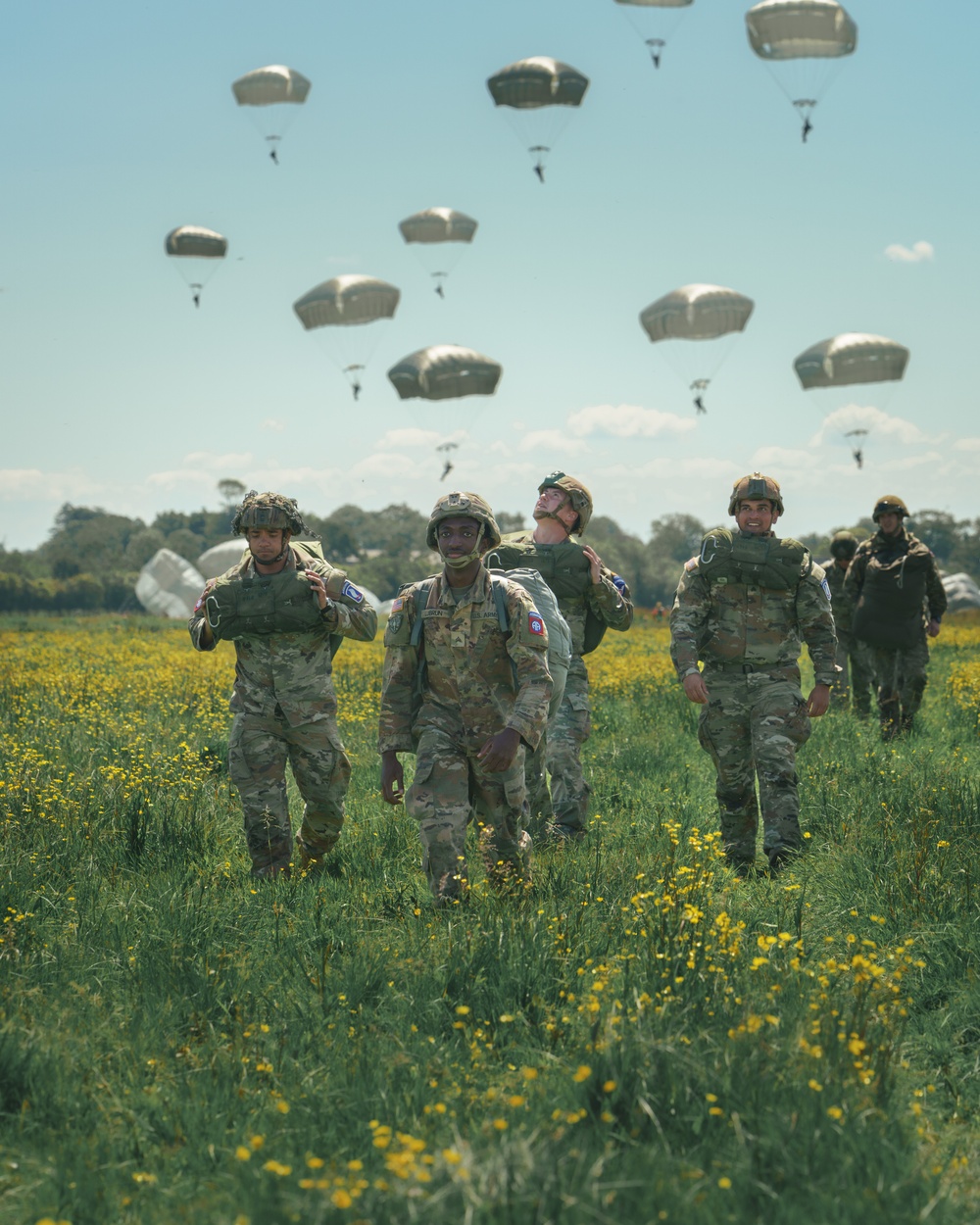 Sky Soldiers Commemorate D-Day 80 During Airborne Operation Alongside other Paratroopers