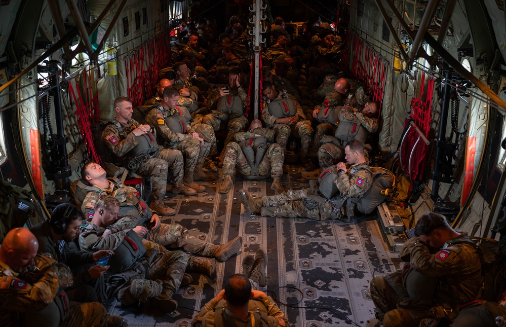 Soaring into history; Paratroopers honor D-Day legacy with C-130J jumps