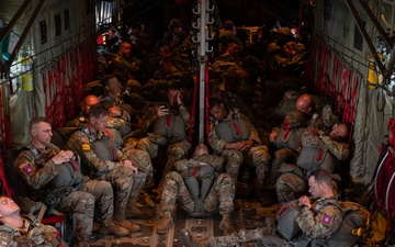 Soaring into history; Paratroopers honor D-Day legacy with C-130J jumps