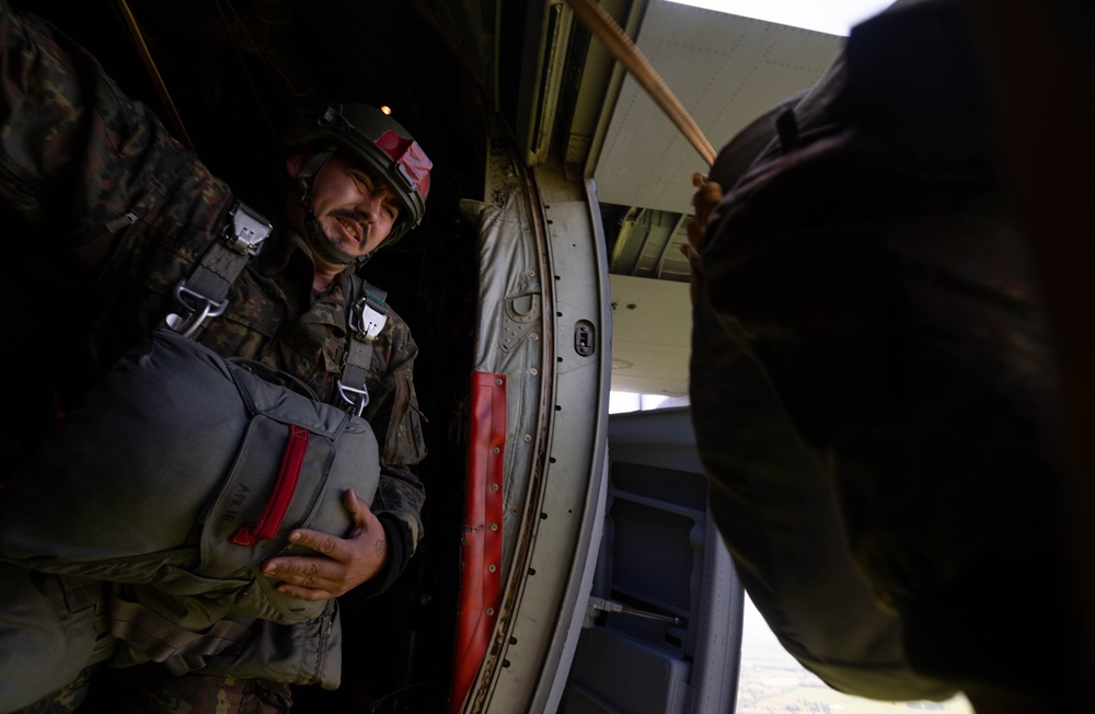 Soaring into history; Paratroopers honor D-Day legacy with C-130J jumps