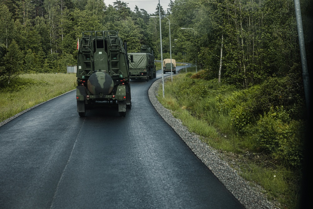 CLB-8 Marines Convoy to Gotland Island