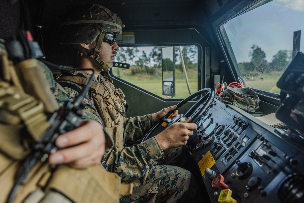 CLB-8 Marines Convoy to Gotland Island