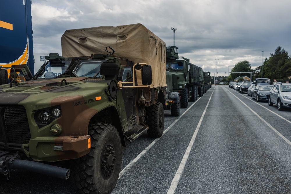 CLB-8 Marines Convoy to Gotland Island