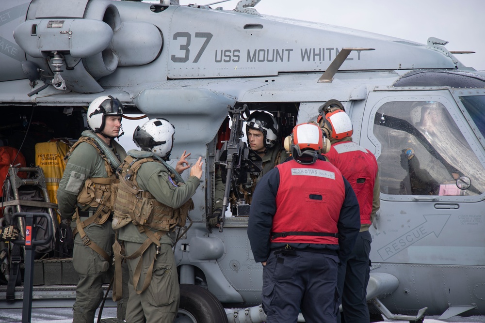 Helicopter Sea Combat Squadron 28 conducts pre-flight training