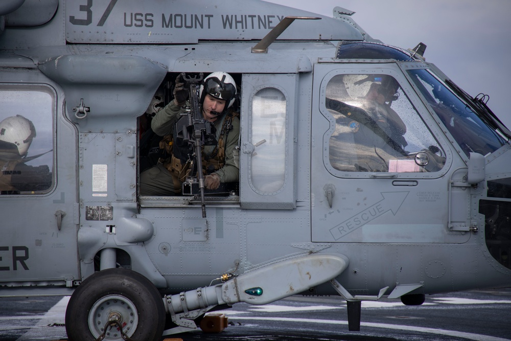 Helicopter Sea Combat Squadron 28 conducts pre-flight training