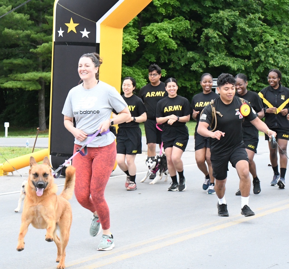 Fort Drum 5K run showcases four-legged community members