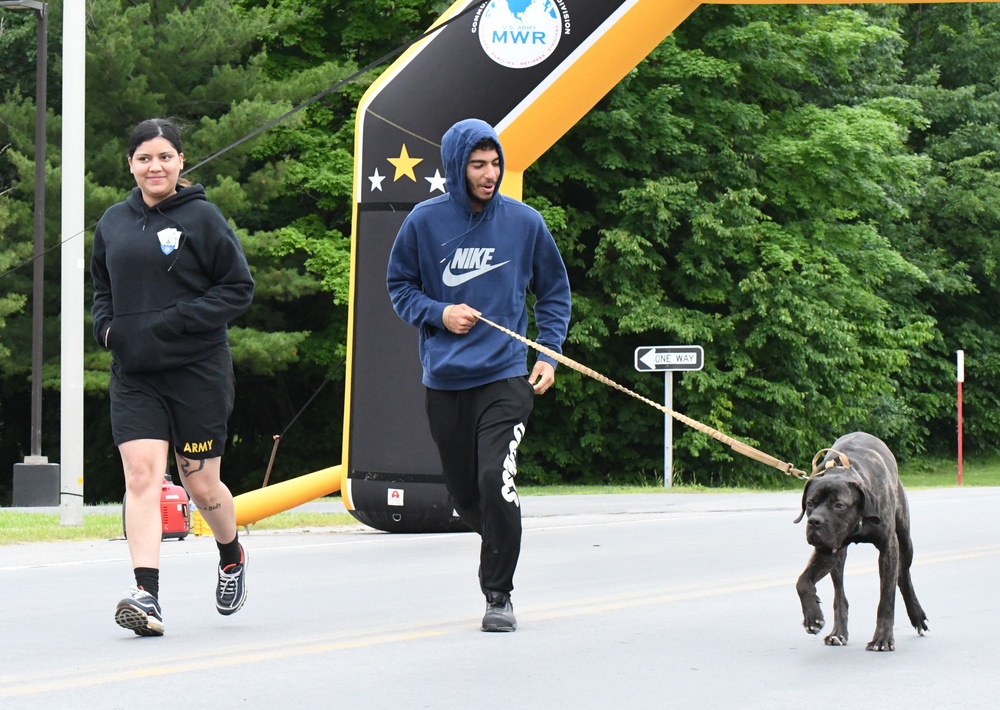 Fort Drum 5K run showcases four-legged community members