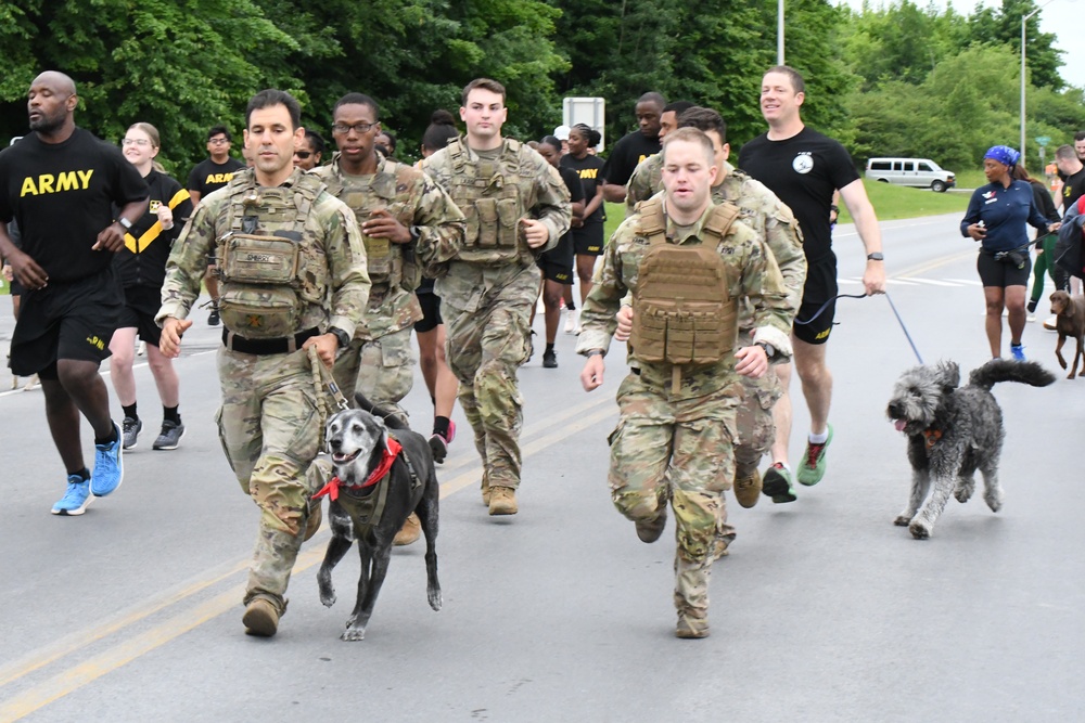 Fort Drum 5K run showcases four-legged community members