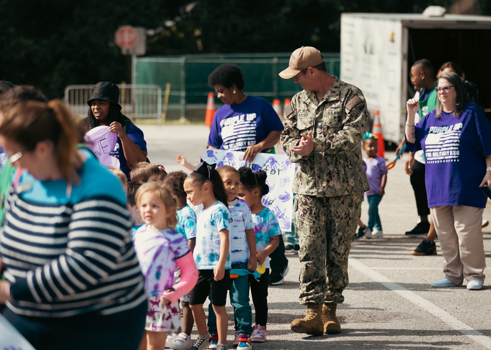 MAYPORT CO ATTENDS CDC PARADE FOR MONTH OF THE MILITARY CHILD