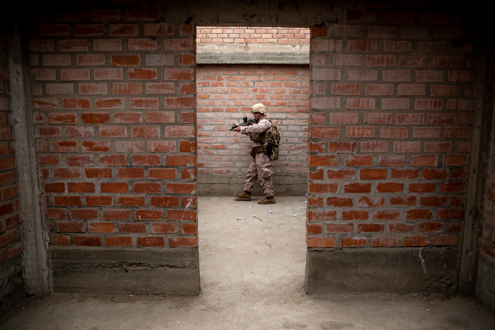 U.S. Marines practice room clearing during Resolute Sentinel 24