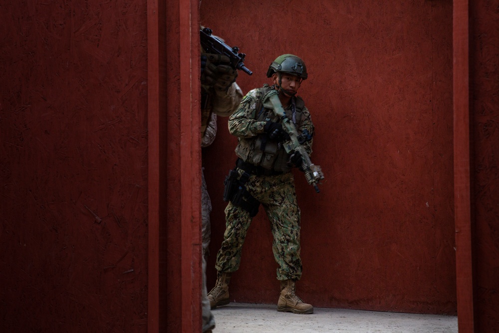 U.S. Marines practice room clearing during Resolute Sentinel 24