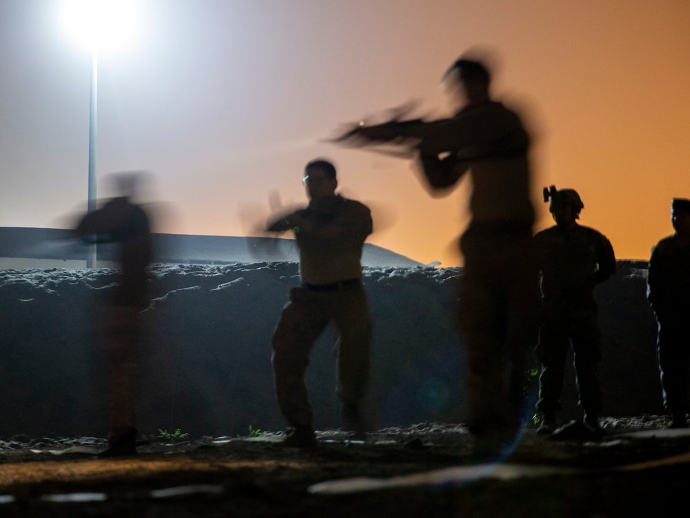 U.S. Marines practice room clearing during Resolute Sentinel 24