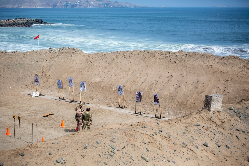 U.S. Marines train using Peruvian Uzi submachine gun during Resolute Sentinel 24